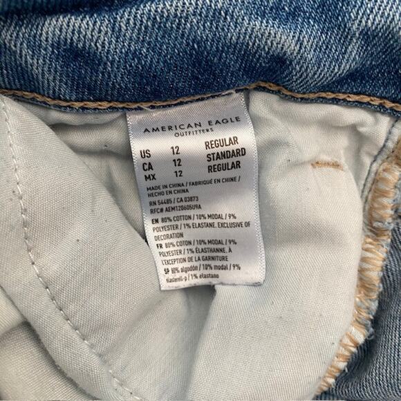 American Eagle Outfitters Blue Straight Leg Jeans - Picture 8 of 8